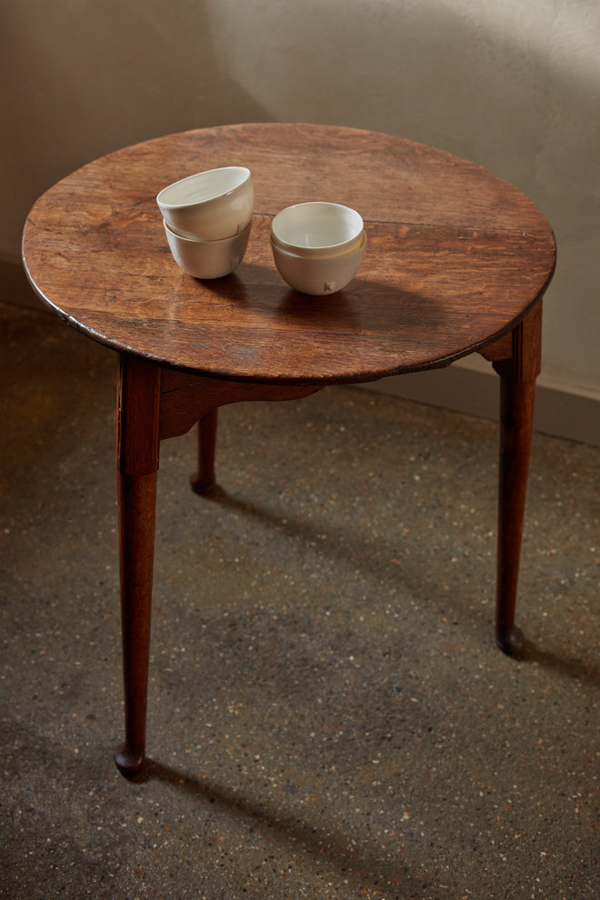 An early 19th Century Oak Cricket Table