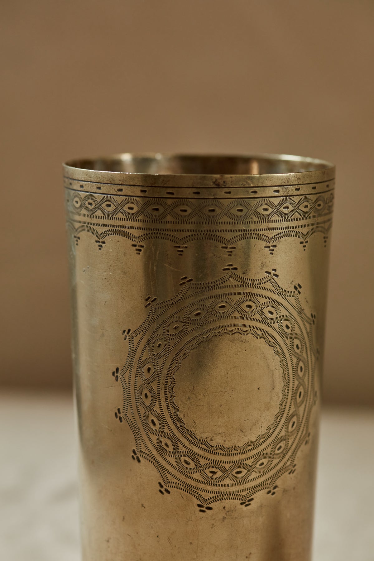 A Delicately Engraved Lassi Cup