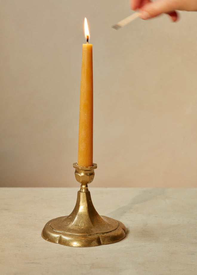 Indian Brass Candlestick
