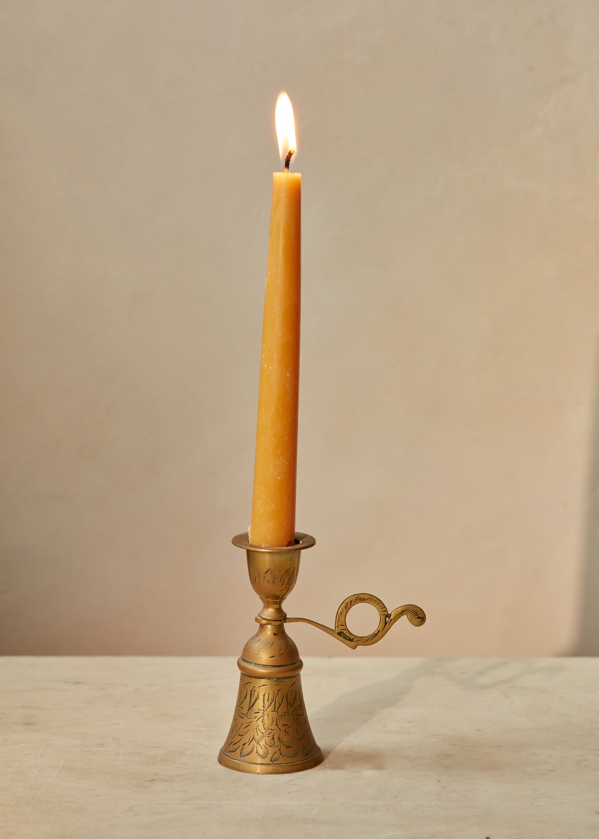 Unique Brass Candlestick