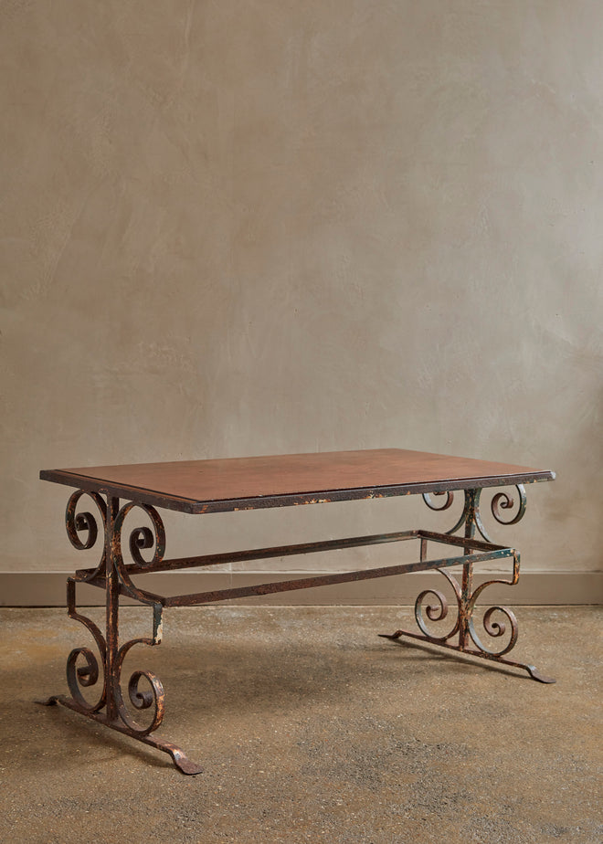19th Century Scrolling Ironwork Coffee Table