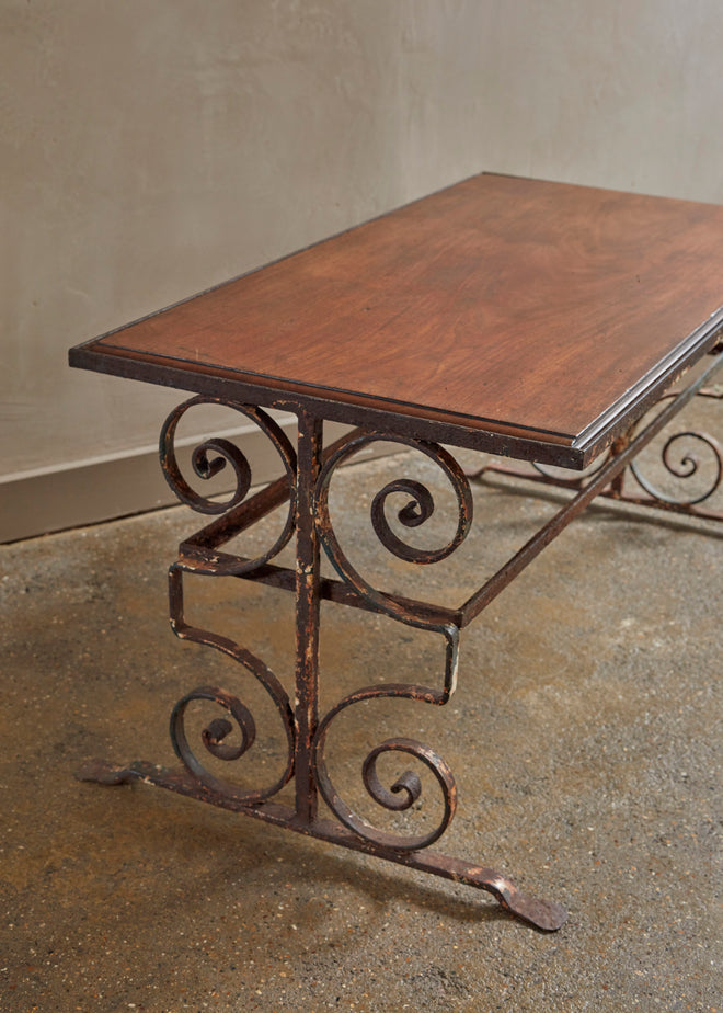 19th Century Scrolling Ironwork Coffee Table