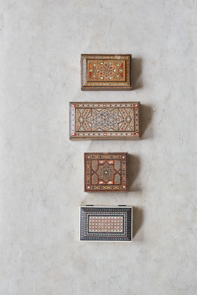 Decorative Inlaid Indian Boxes