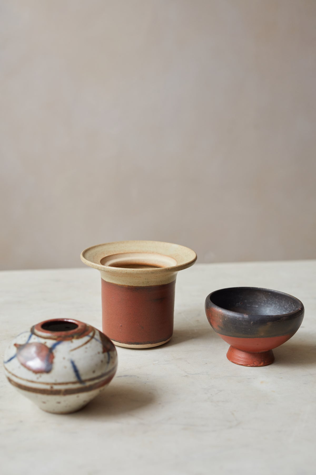 An assortment of Studio Pottery Ceramics
