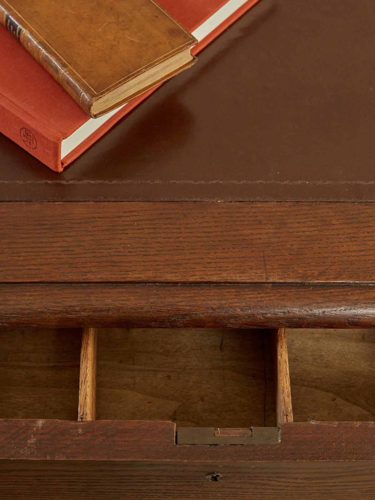 An Oak Louis XIII Bobbin Legged Desk