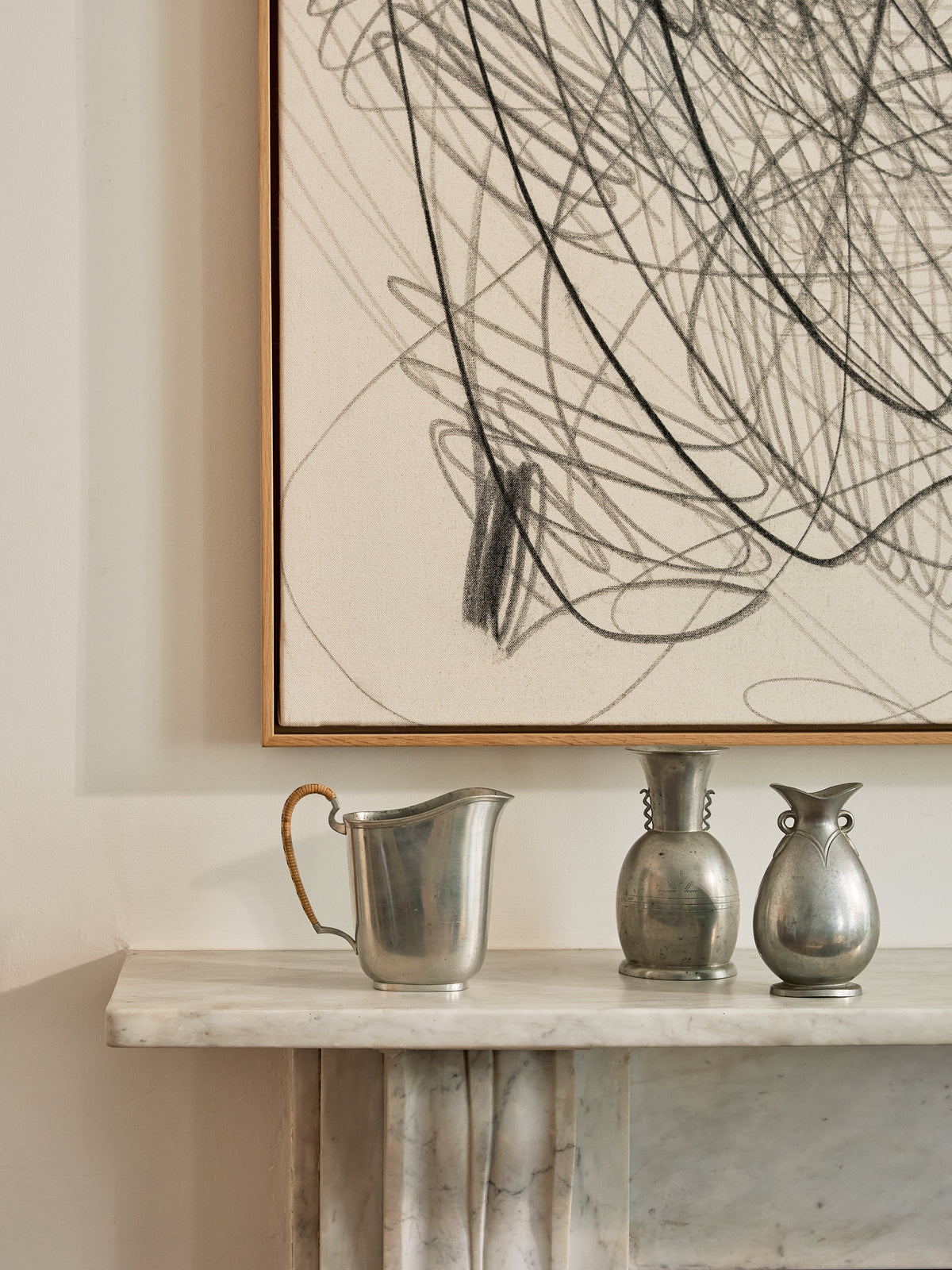 An Art Deco Pewter Vase