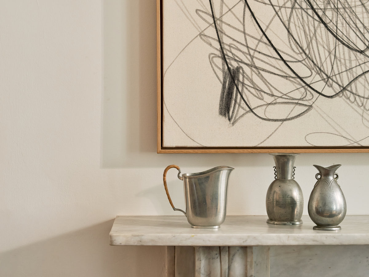 An Art Deco Pewter Vase