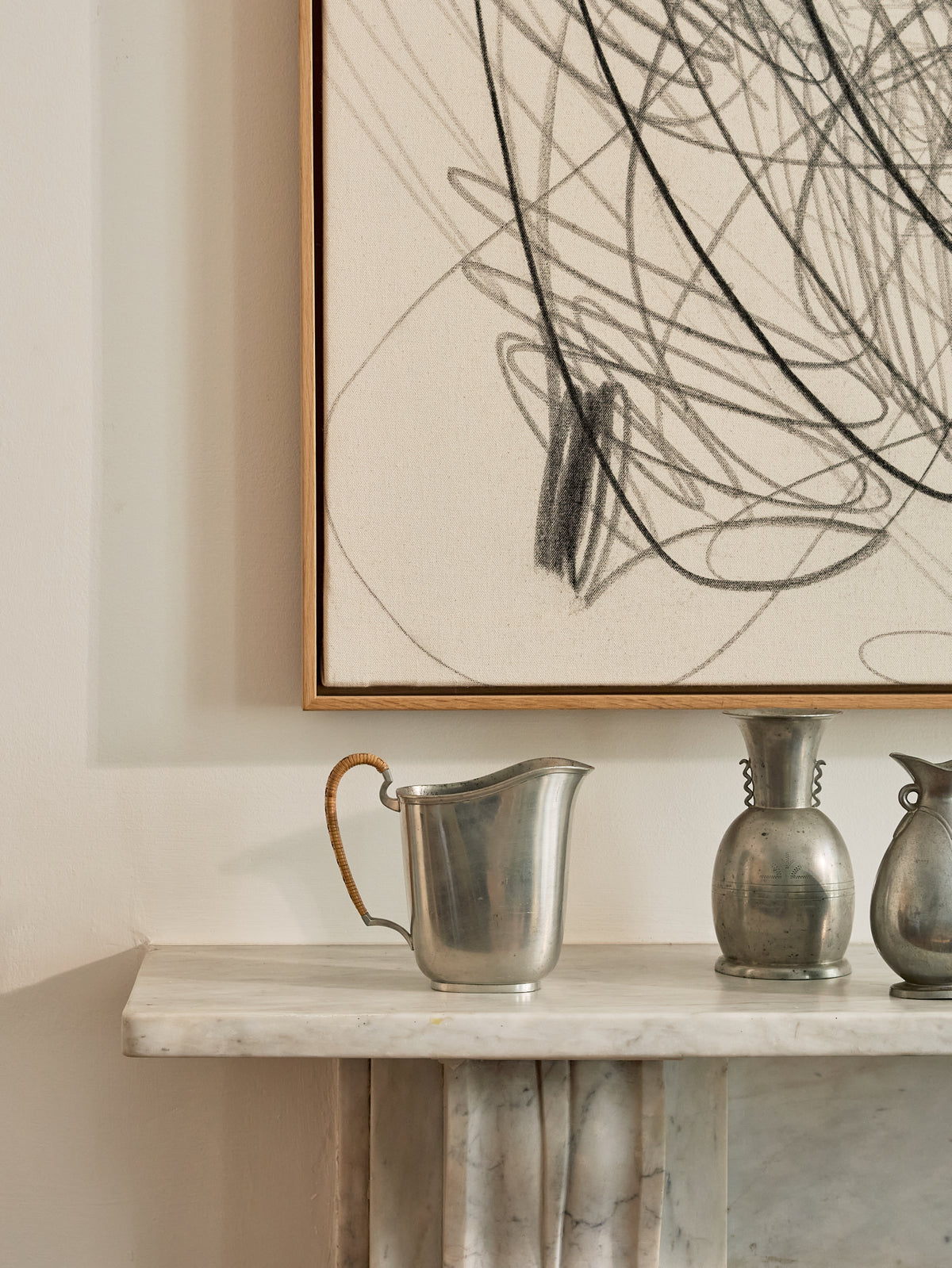 An Art Deco Pewter Vase