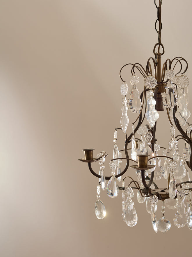 A Cut Glass Chandelier