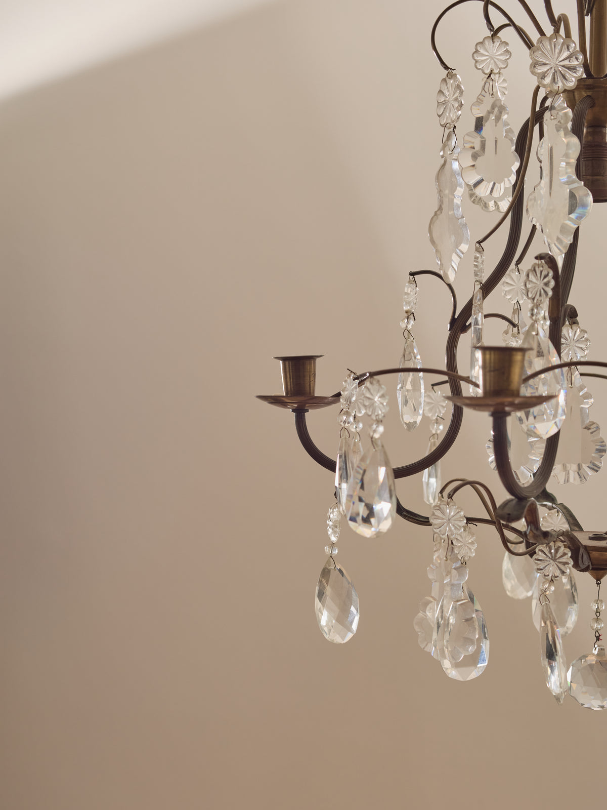 A Cut Glass Chandelier