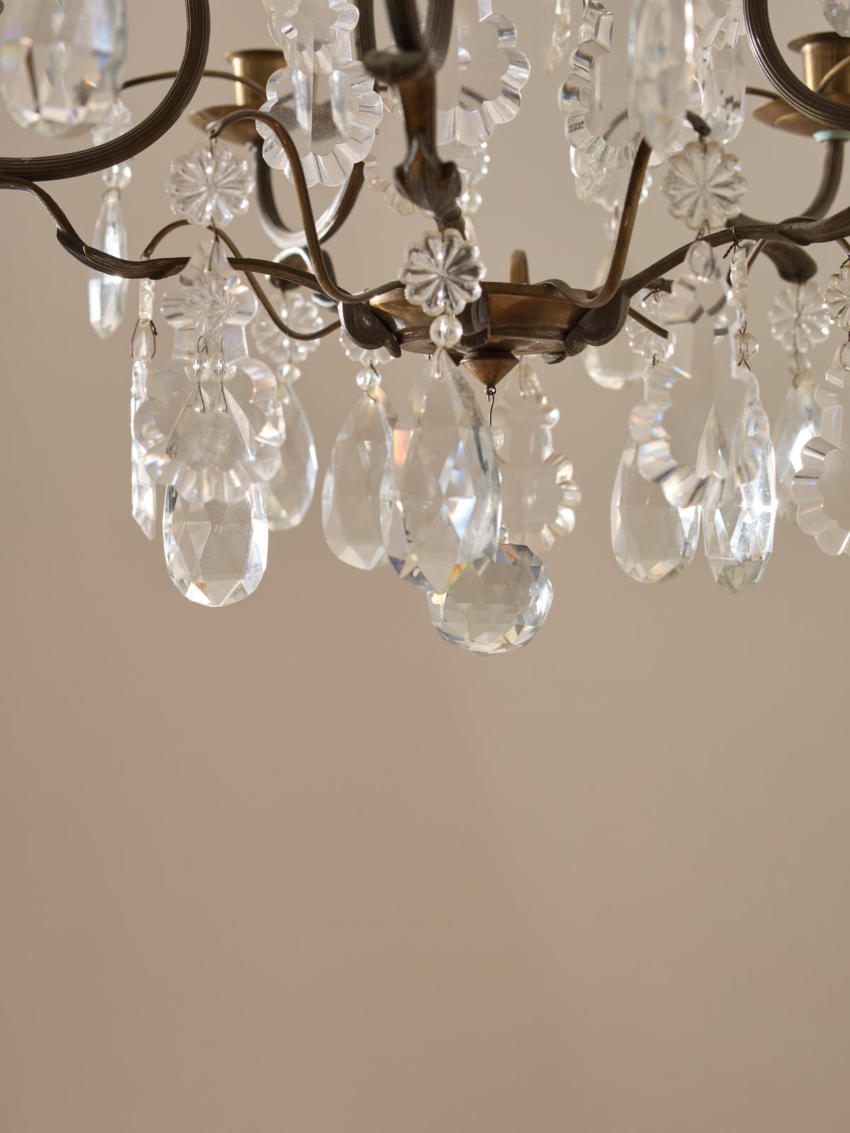 A Cut Glass Chandelier