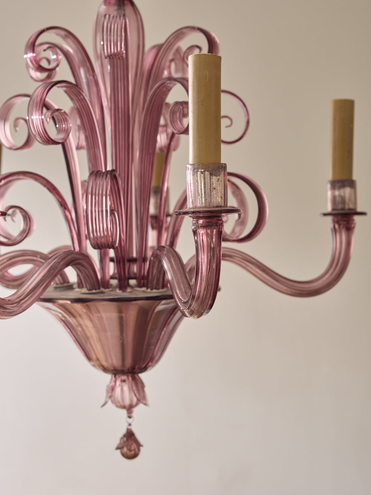 Venetian Amethyst Glass Chandelier