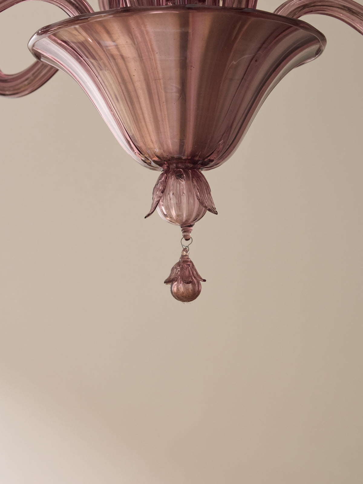Venetian Amethyst Glass Chandelier