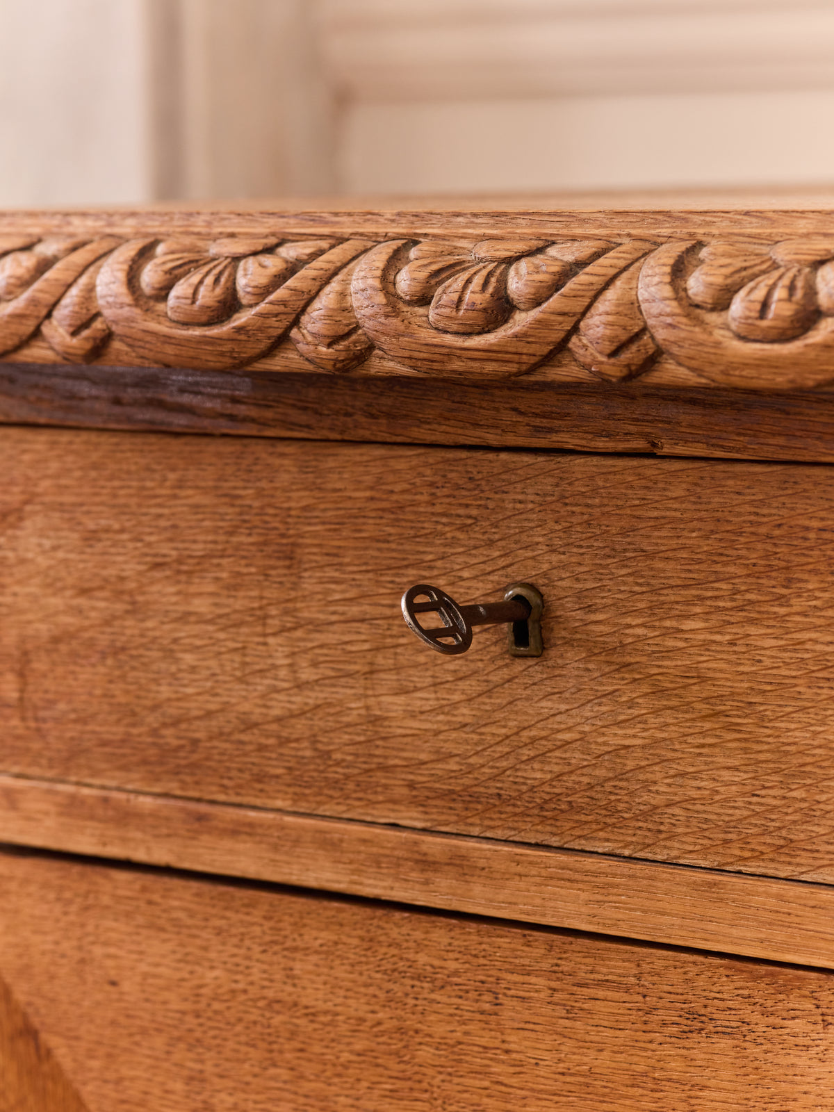 Pedestal Writing Desk on Bun Feet