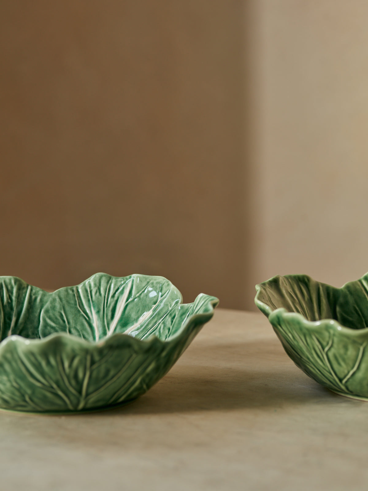 A Pair of 19th Century Portuguese Cabbage Bowls