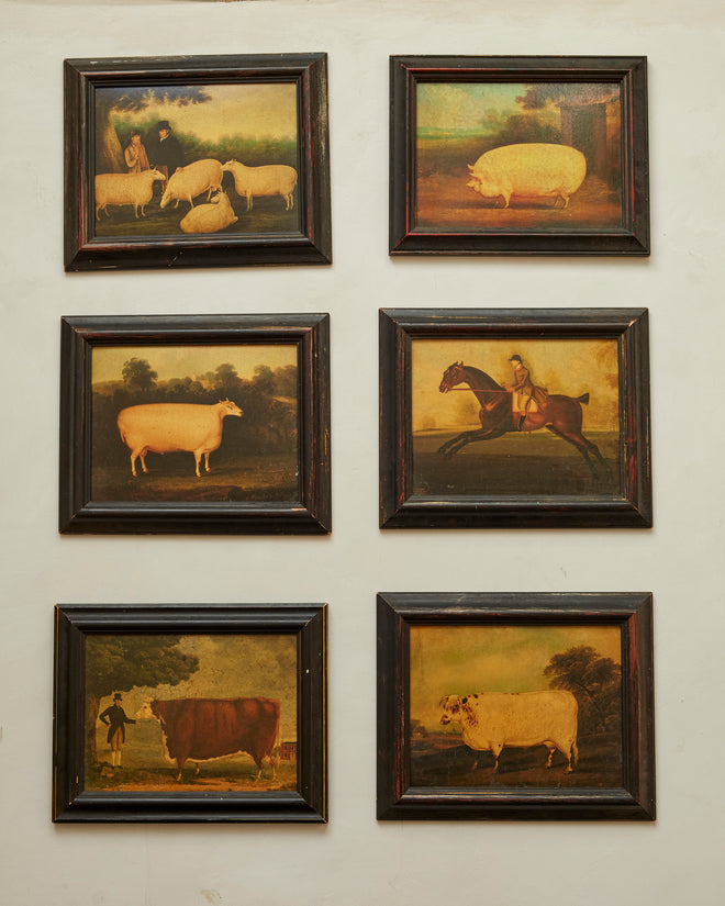 A Series of Six Pastoral Artworks