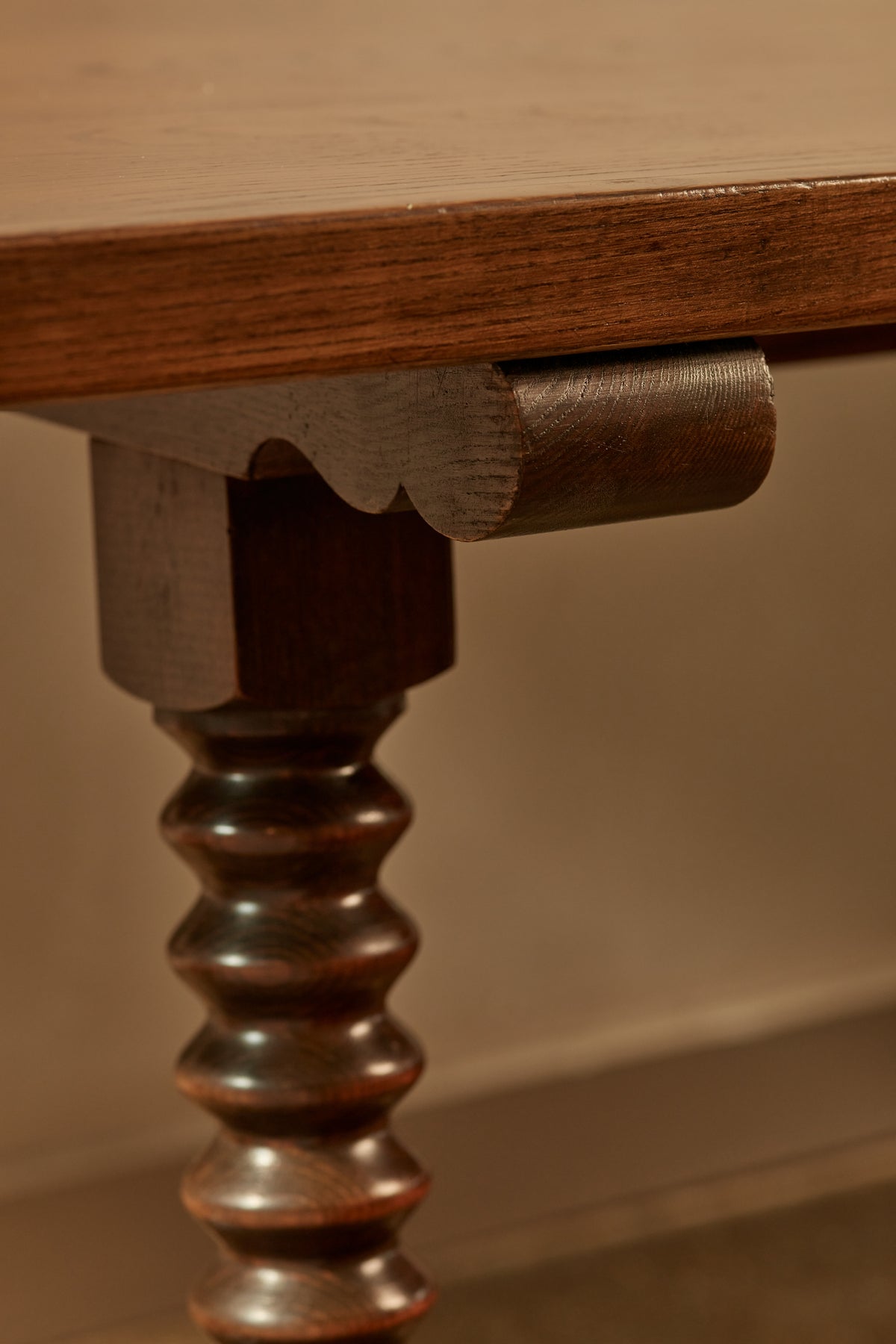 1950's French Oak Dining Table