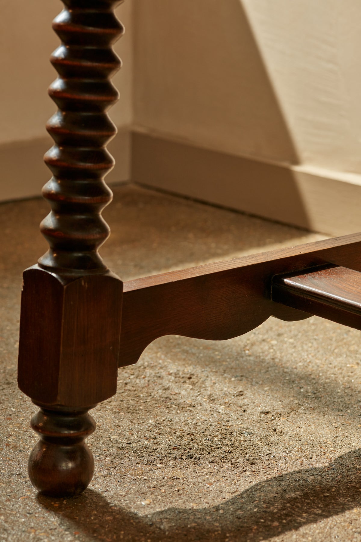 1950's French Oak Dining Table