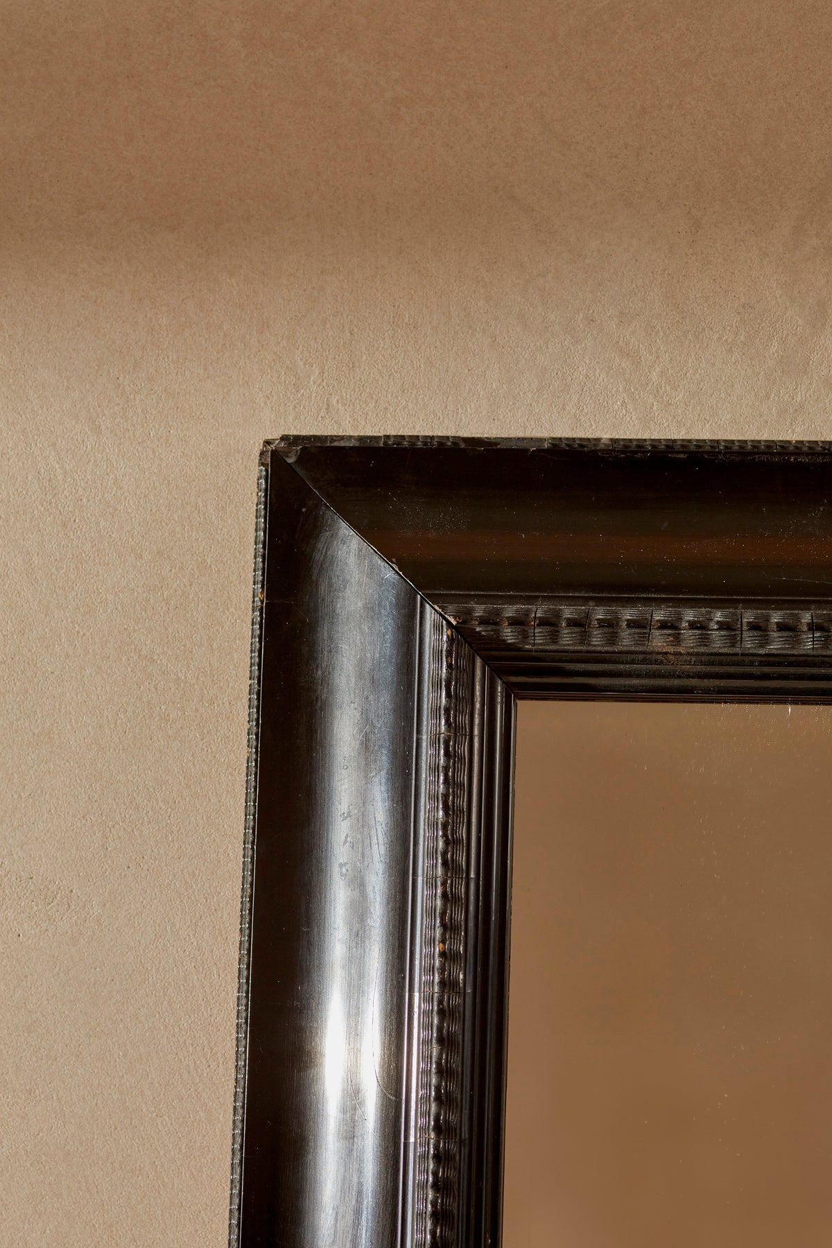 Ebonised Ripple Frame Mirror