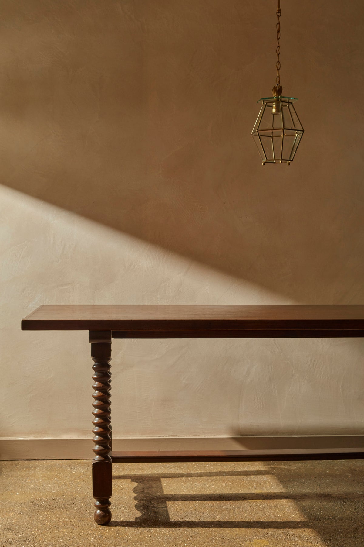 Faceted Glass Italian Pendant