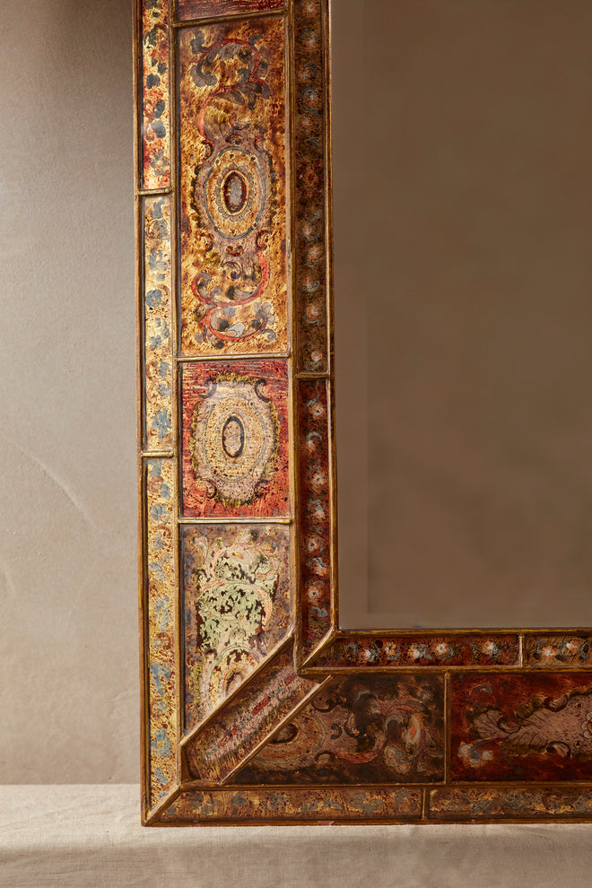 Back Painted Glass Framed Mirror