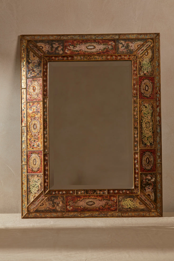 Back Painted Glass Framed Mirror