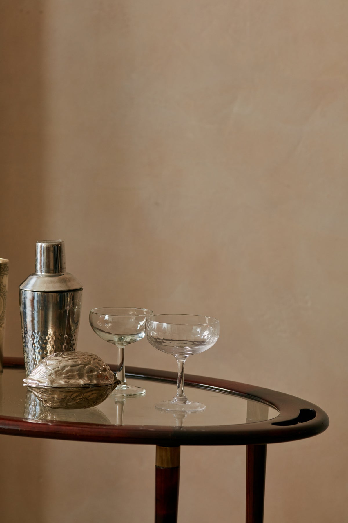 Timber and Brass Drinks Trolley by Paolo Buffa