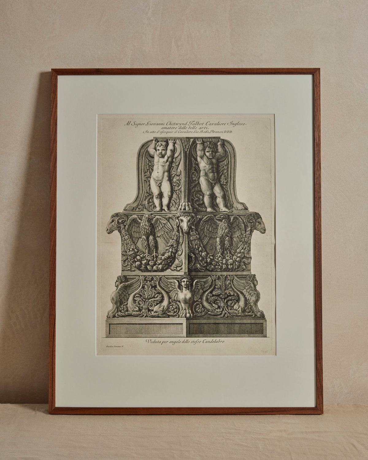 Five Framed Etchings by Giovanni Piranesi