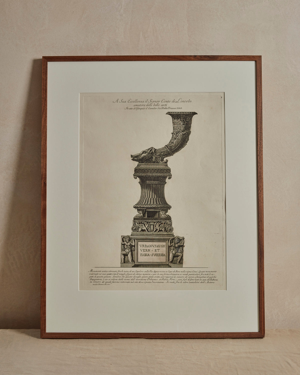 Five Framed Etchings by Giovanni Piranesi