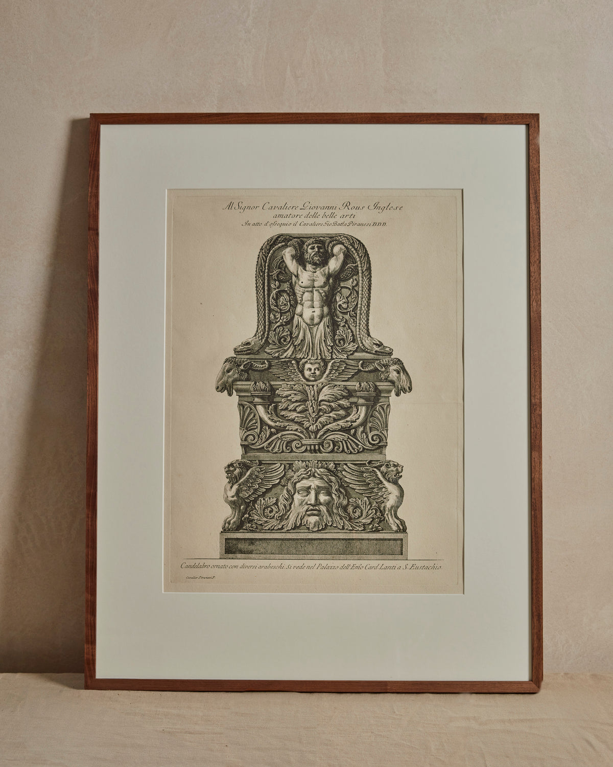 Five Framed Etchings by Giovanni Piranesi