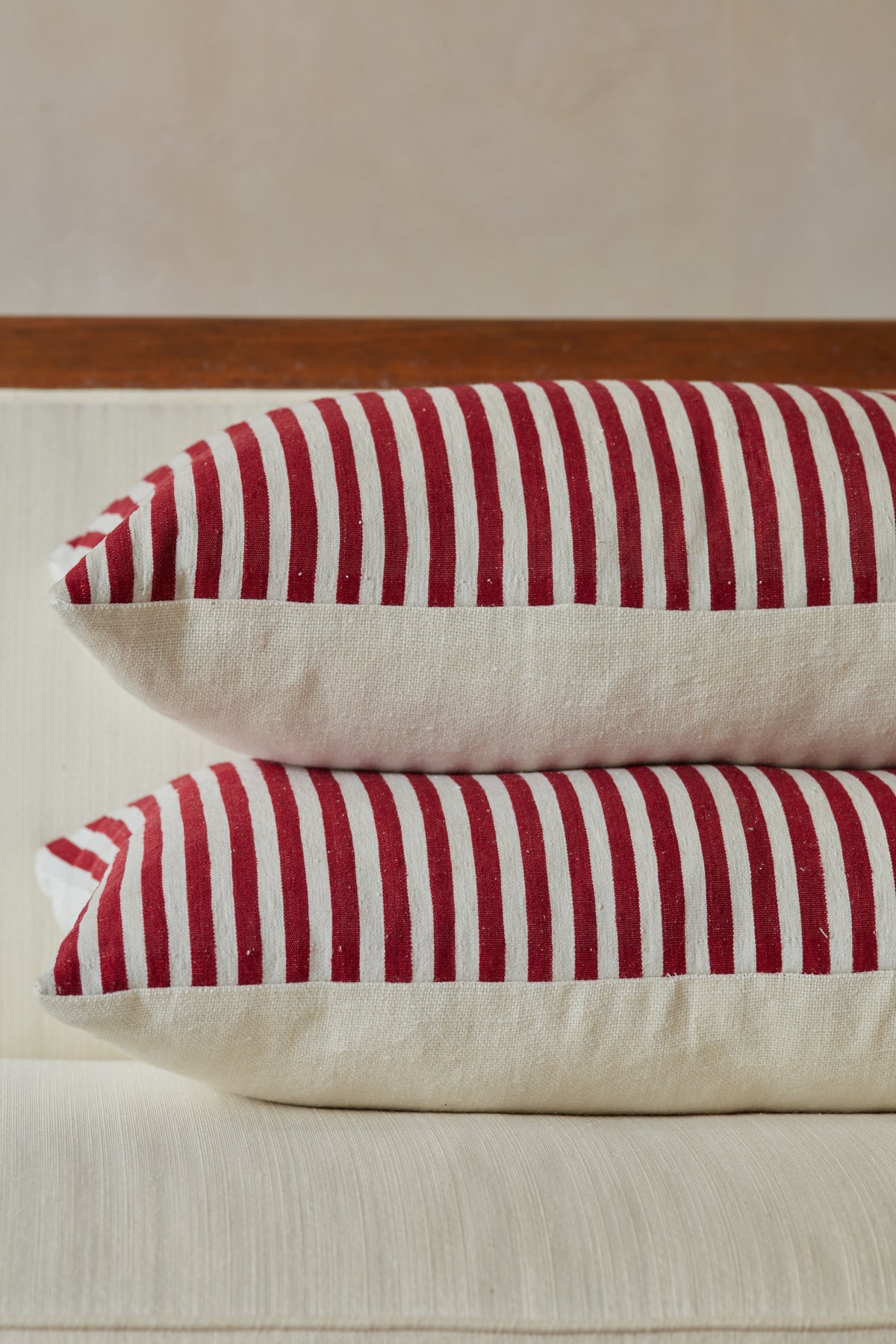 Red Striped Cushion