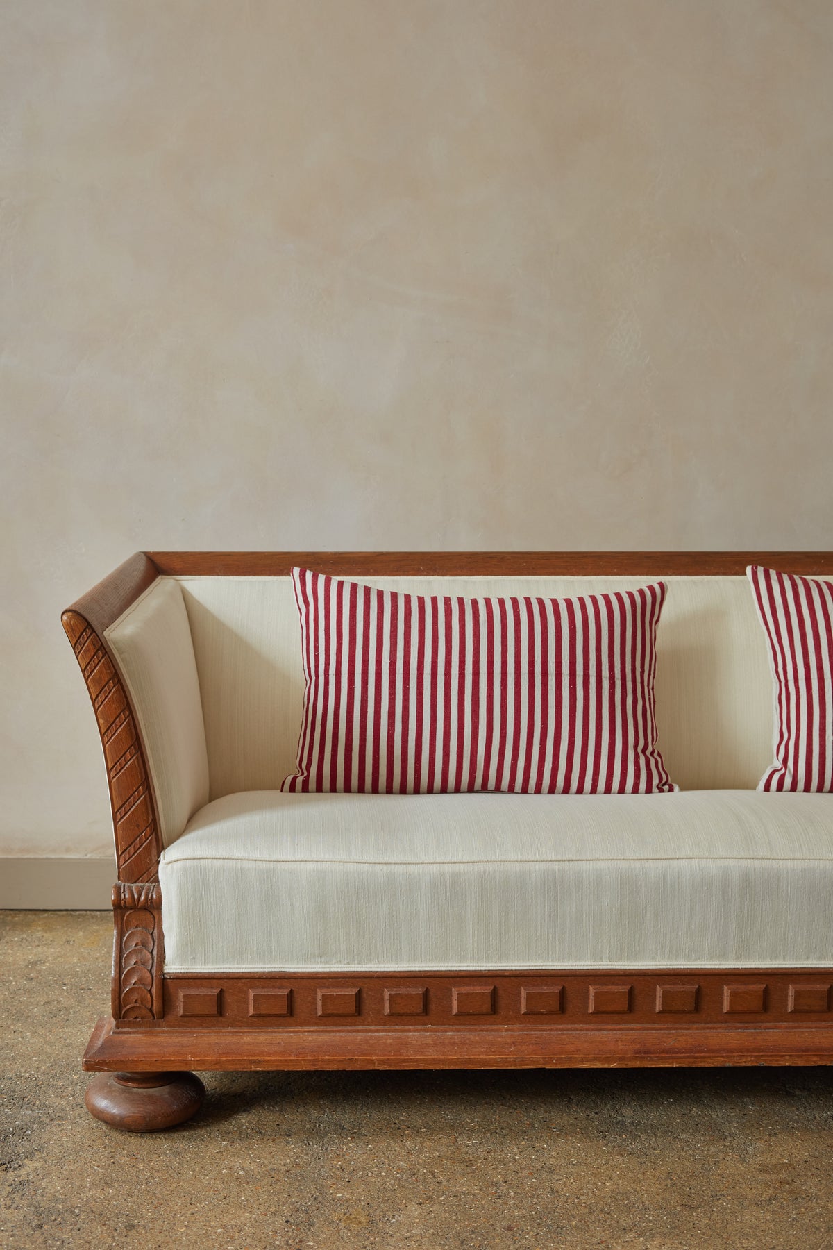 Red Striped Cushion
