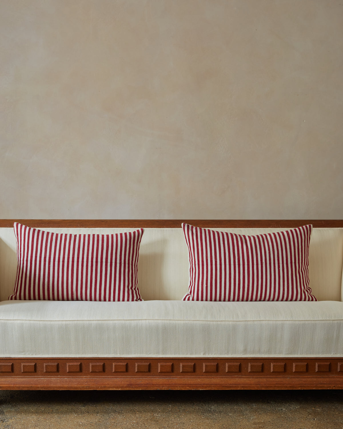 Red Striped Cushion