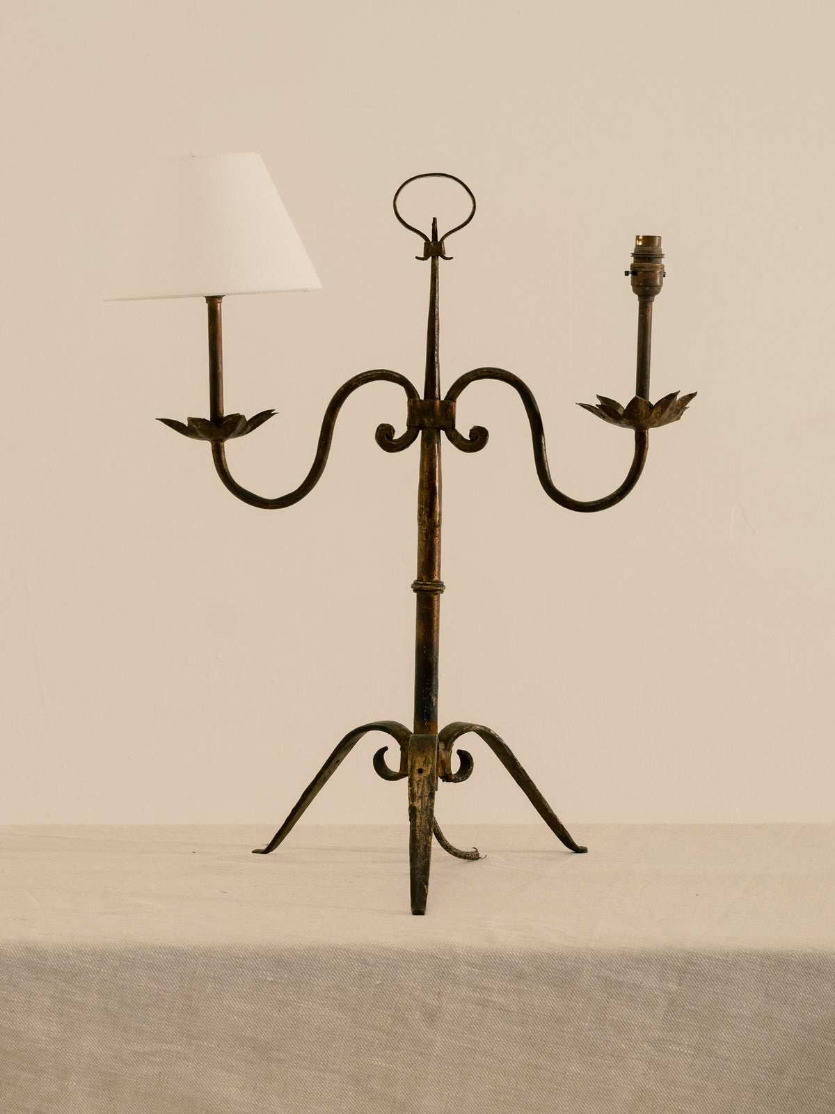 French Wrought Iron Lamp