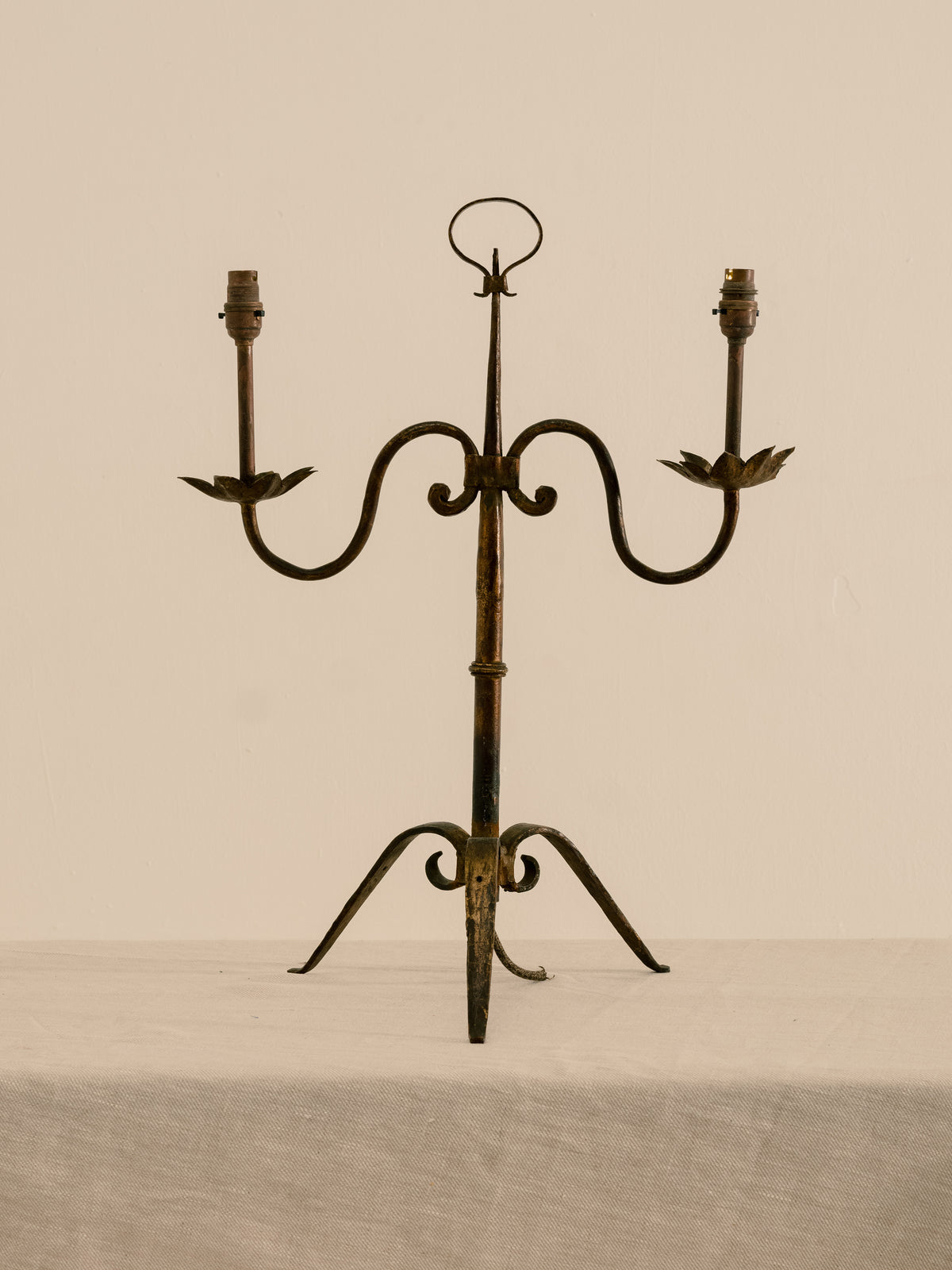 French Wrought Iron Lamp