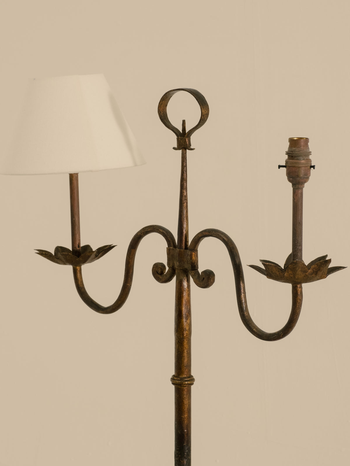 French Wrought Iron Lamp