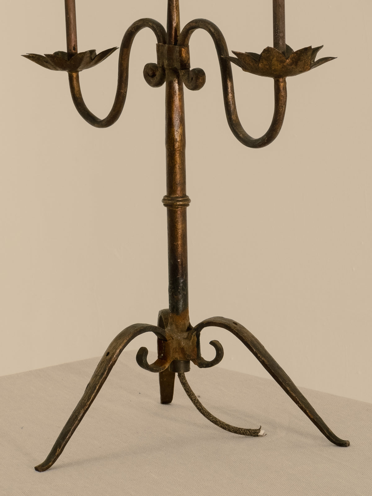 French Wrought Iron Lamp