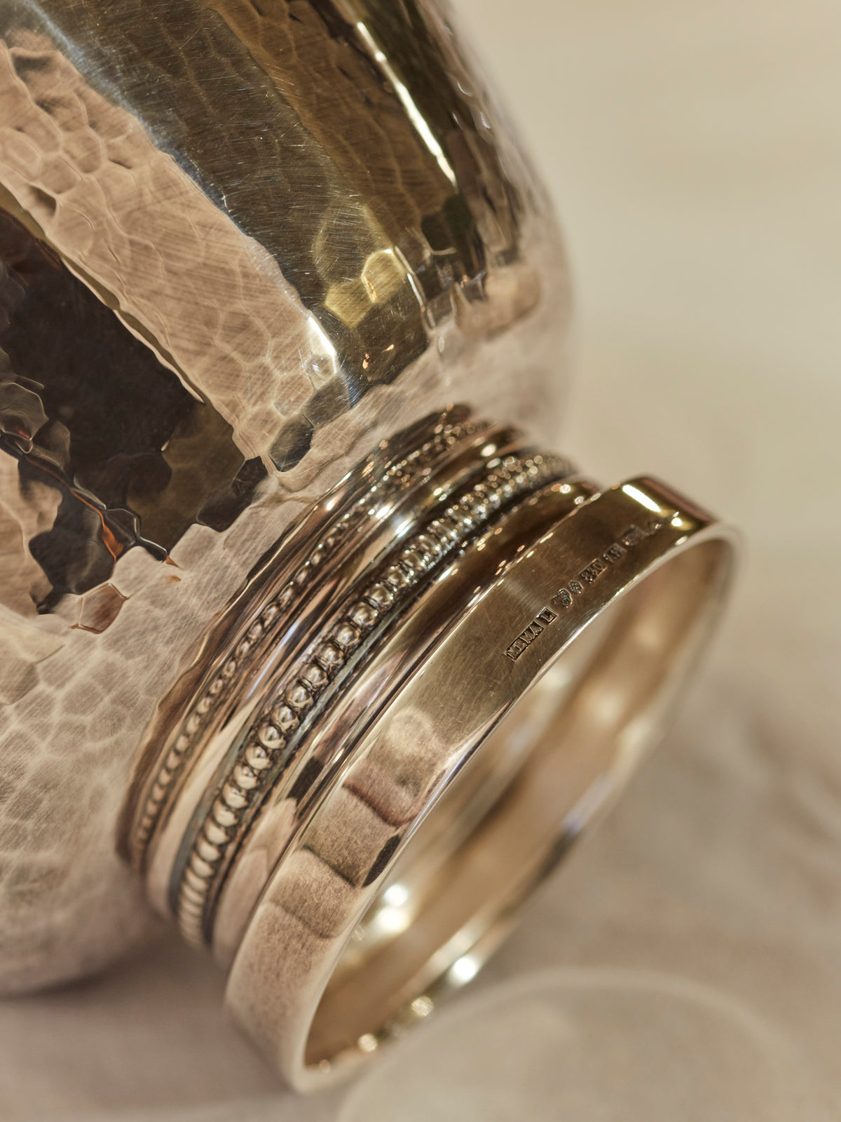 Eric Löfman Hand Hammered Sterling Silver Bowl