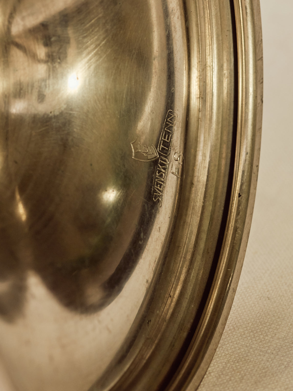 A Pair of Pewter Candlesticks for Svenskt Tenn