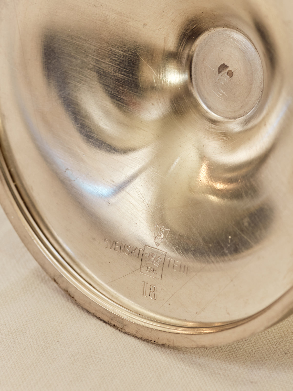 A Pair of Elegant, Double Armed Candlesticks for Svenskt Tenn