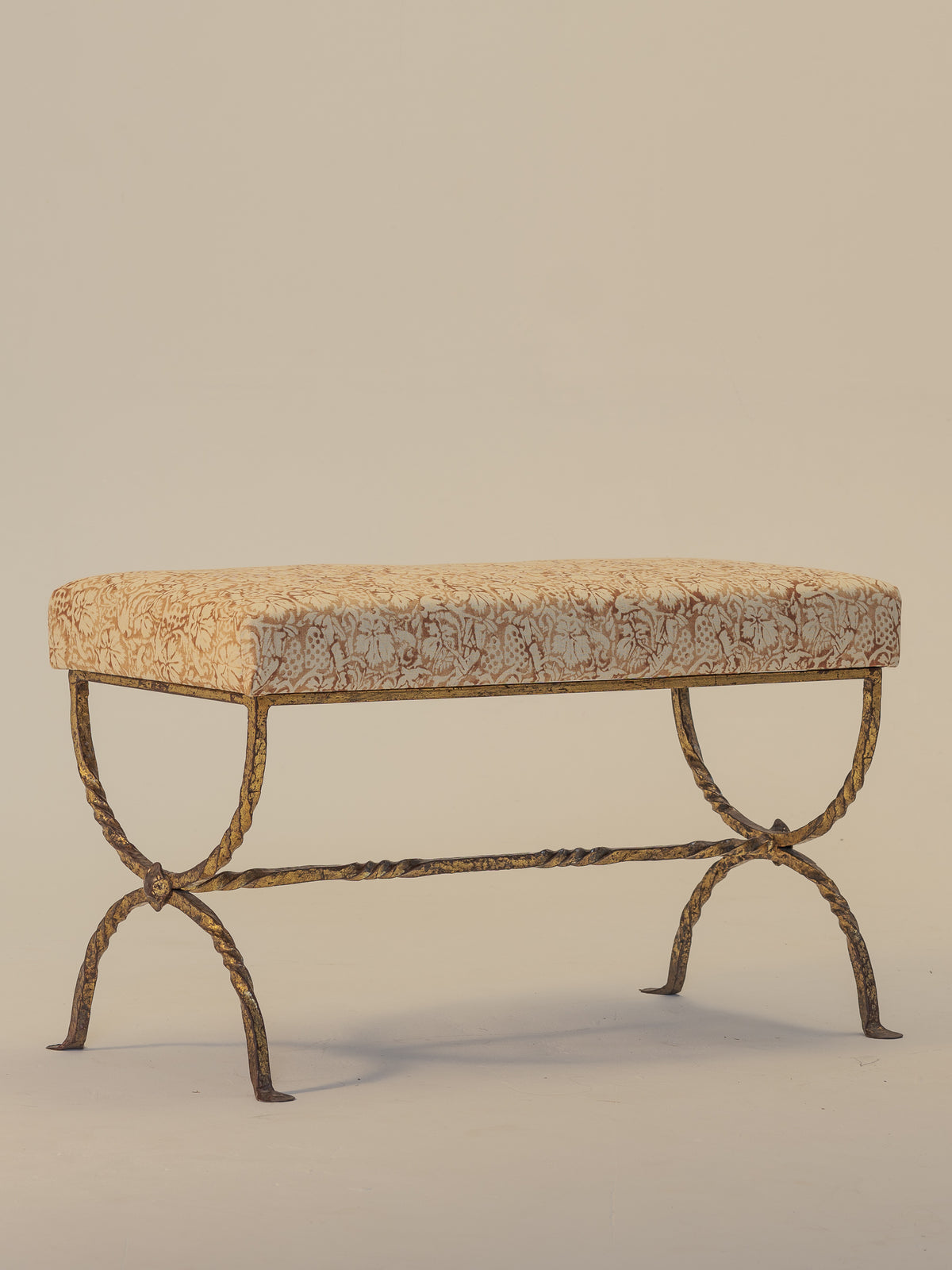 Spanish Gilt Iron Stool