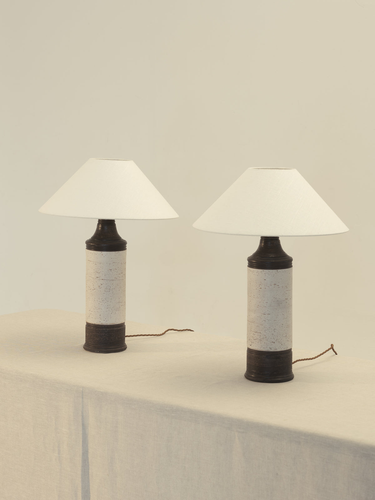 Pair of Ceramic Lamps by Bitossi