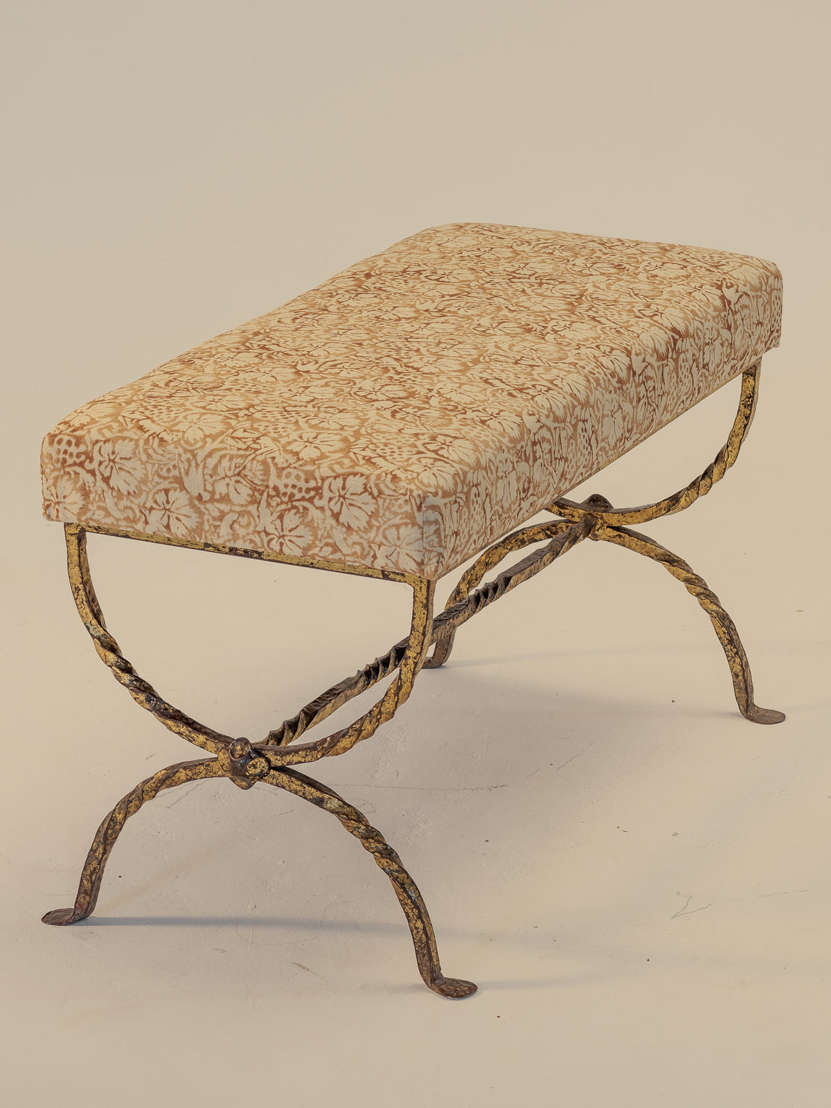 Spanish Gilt Iron Stool