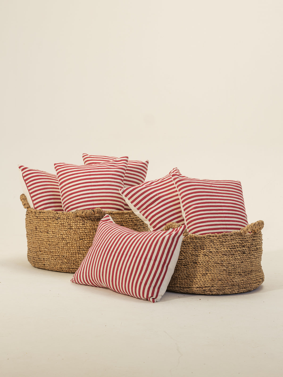 Red Striped Cushion