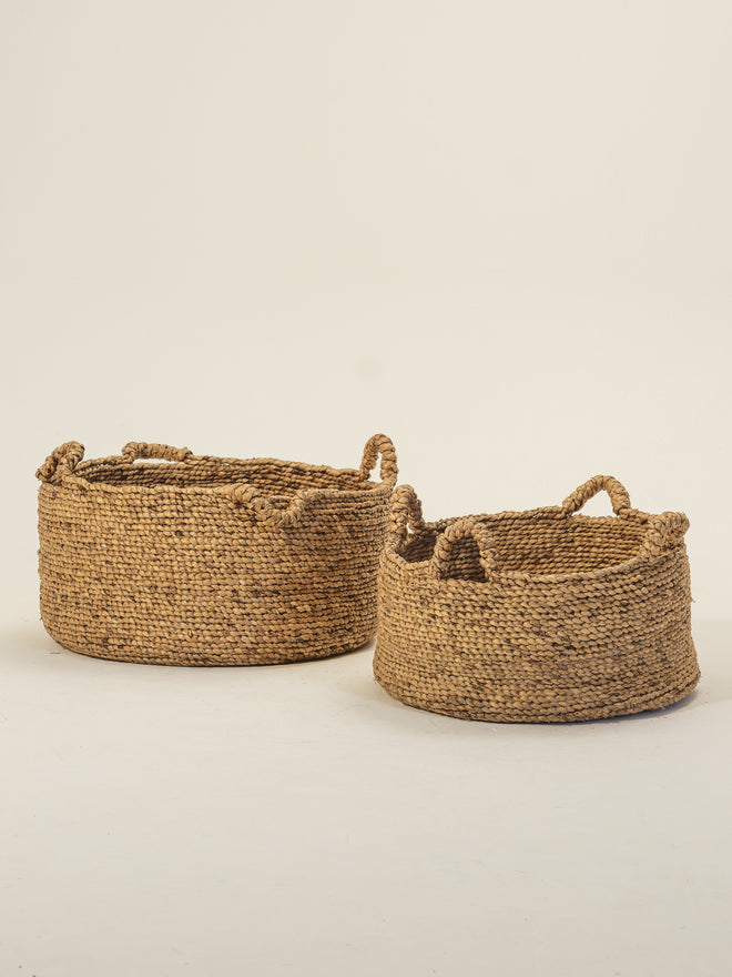 Jute Baskets with Handles
