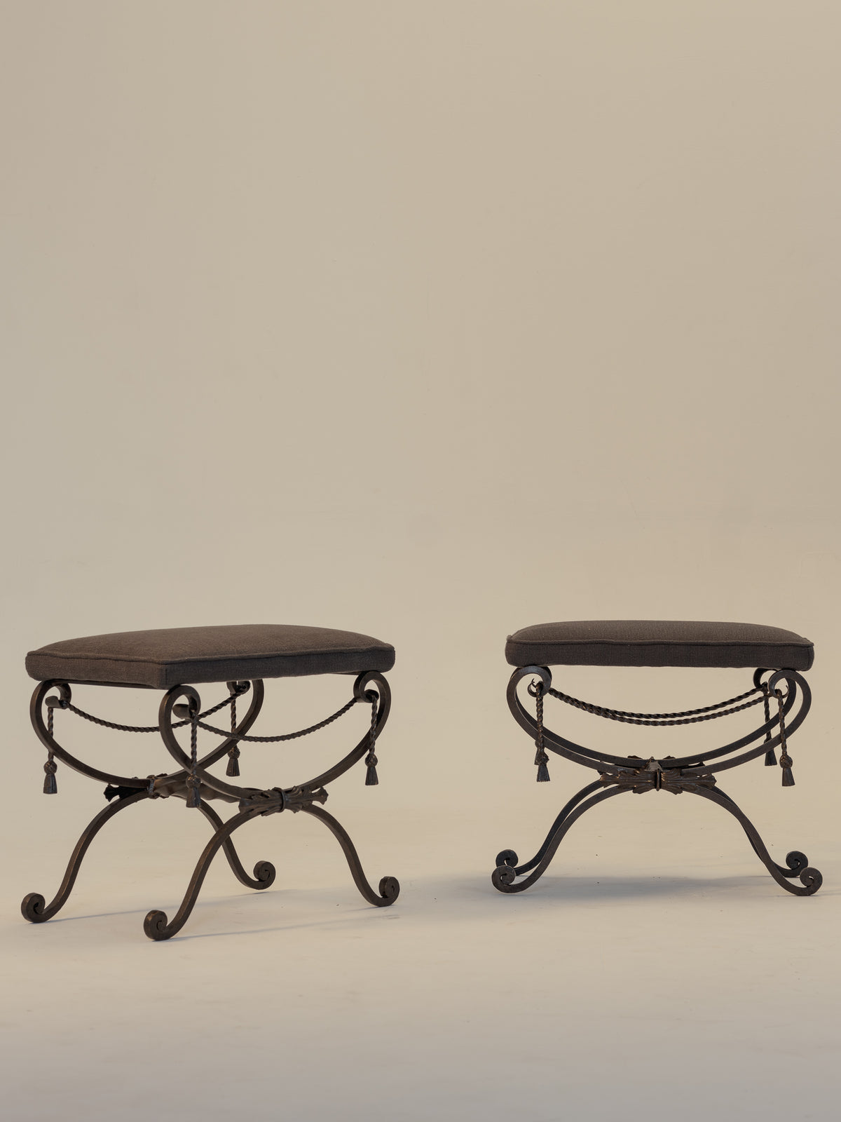 Pair of Ornate Victorian Stools