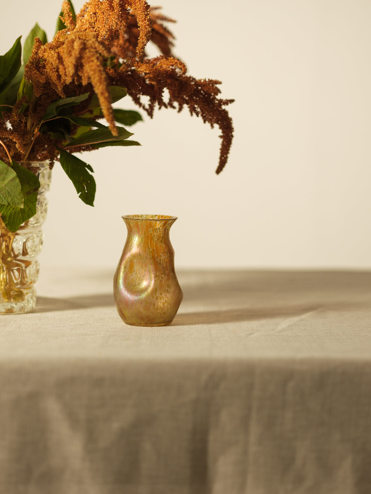 Irridescent Gourd Dimple Vase by Loetz