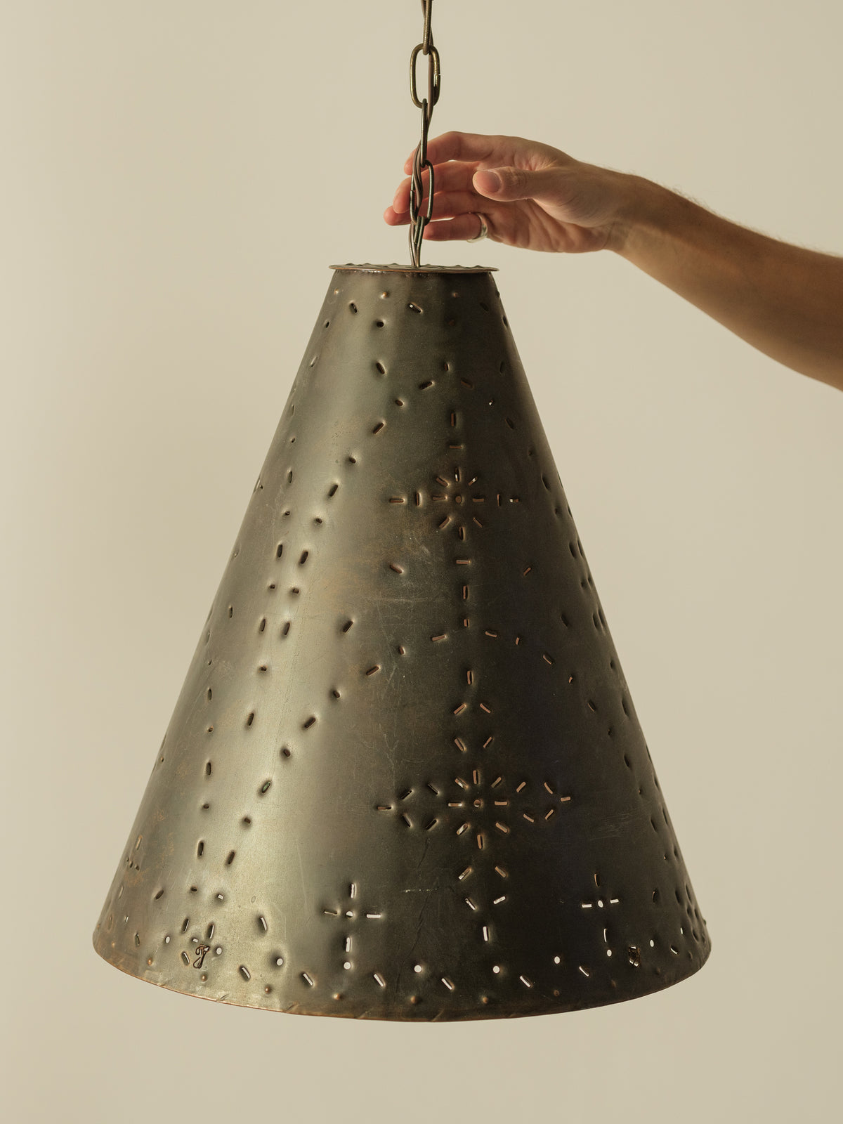 Magnificent Perforated Cone Pendant