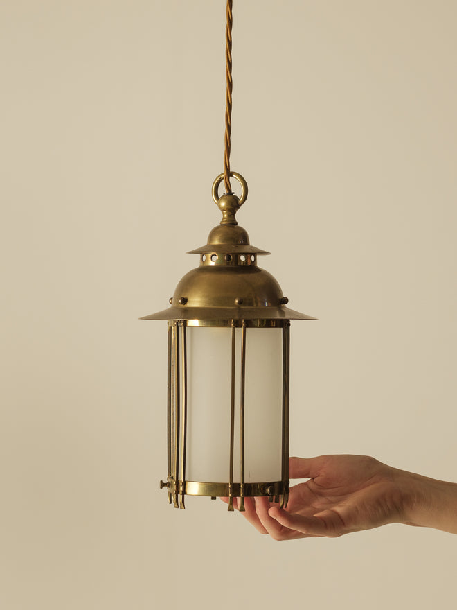Brass Art Nouveau Lantern