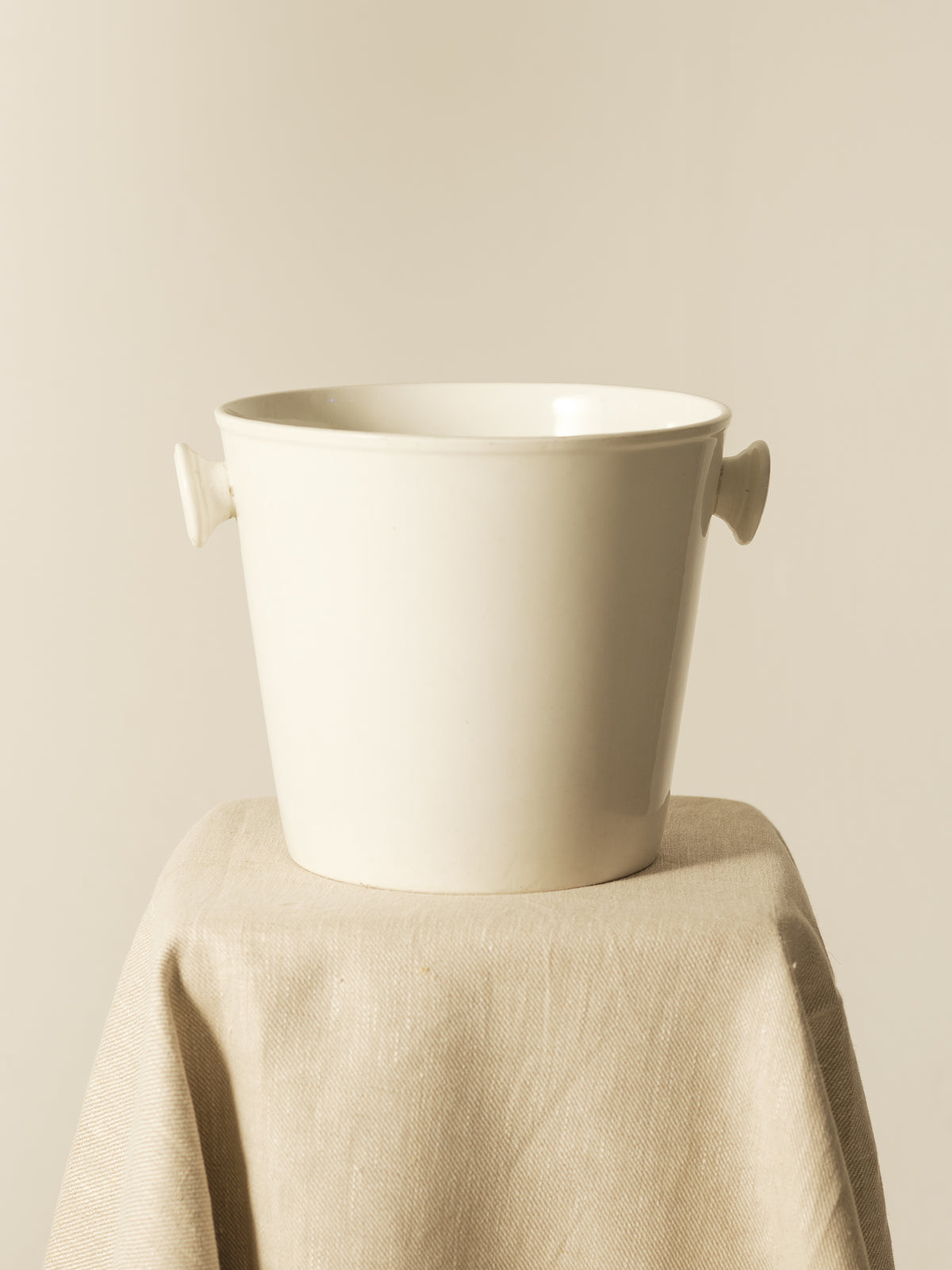 French Stoneware Ice Bucket